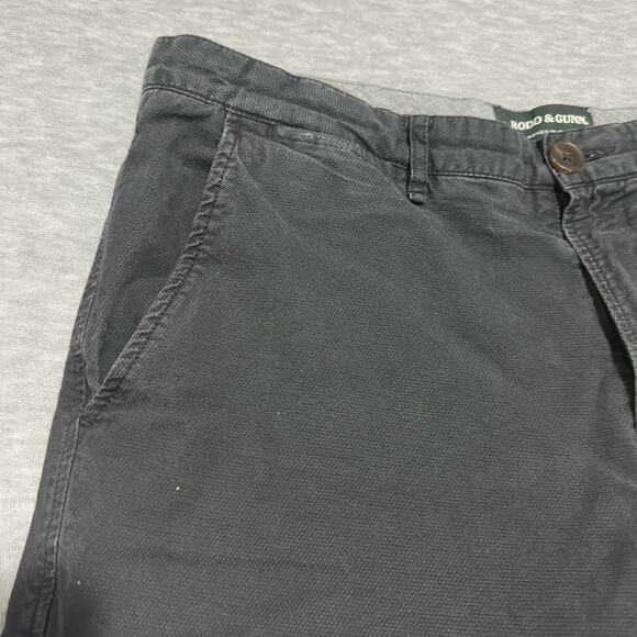 Rodd & Gunn Straight Fit Trouser Pants Mens Sz 34L (34x30) Black Textured - Picture 6 of 16